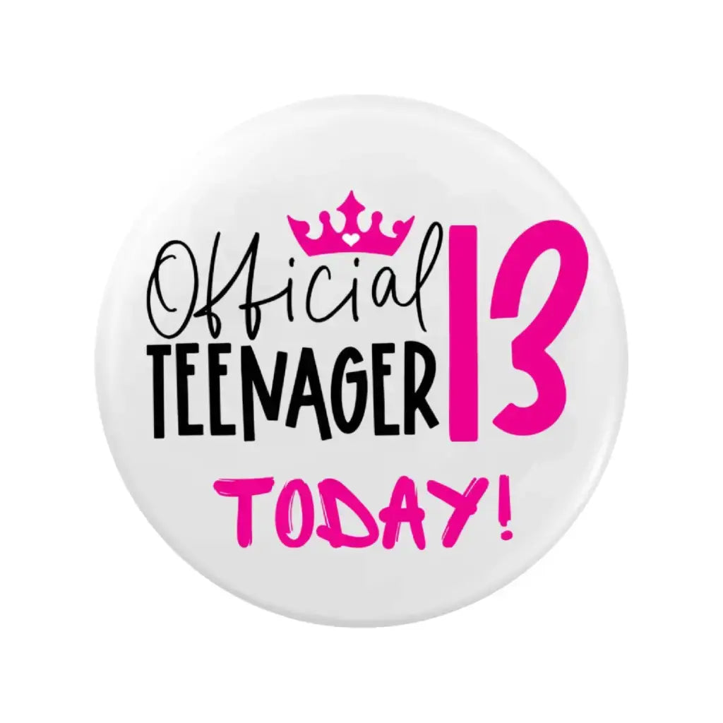 Official Teenager Badge - Teenager Gifts, Perfect for 13th Birthday Decorations - EMU Works