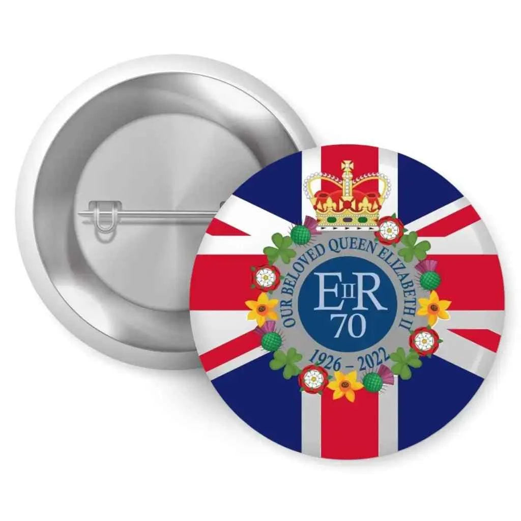 Our Beloved Queen Elizabeth II 1926-2022 Remembrance Pin Button Badge 1in 25mm