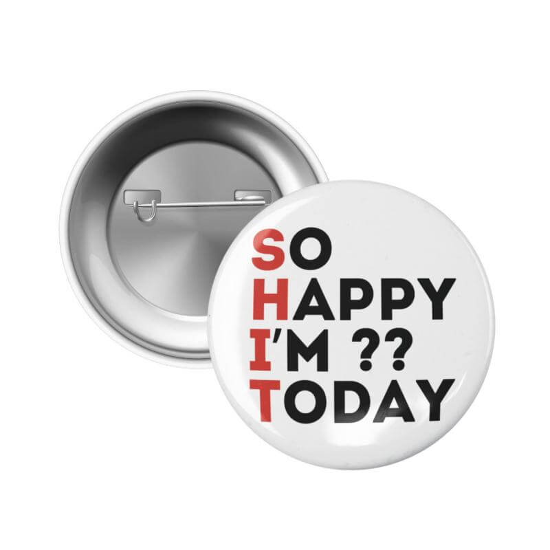Personalised Birthday Badge - Custom Party Badges - Rude Novelty Badge - 59mm - EMU Works