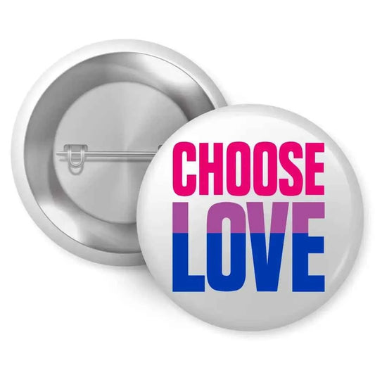 Pride Bisexual Bi Flag Design Support Badge 1in 25mm