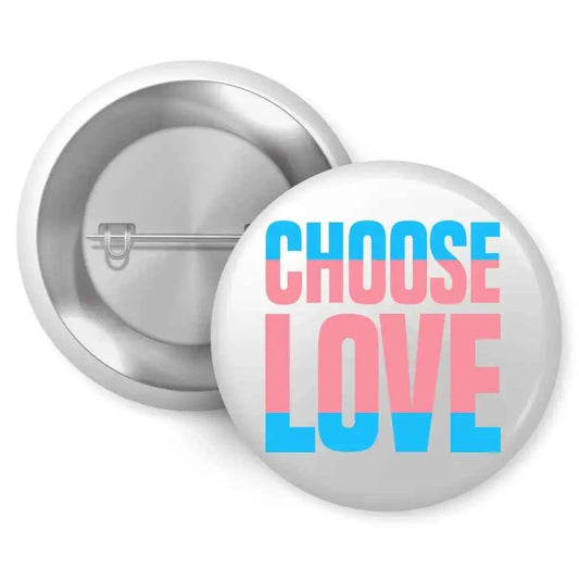 Transgender Pride Badge 1In 25Mm - Bold Trans Flag Design, Perfect for Jackets and Bags