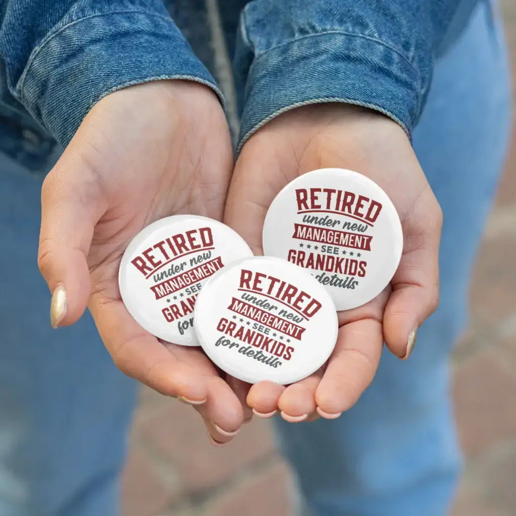 Retirement See Grandkids Badge & Perfect Retirement Decorations - EMU Works