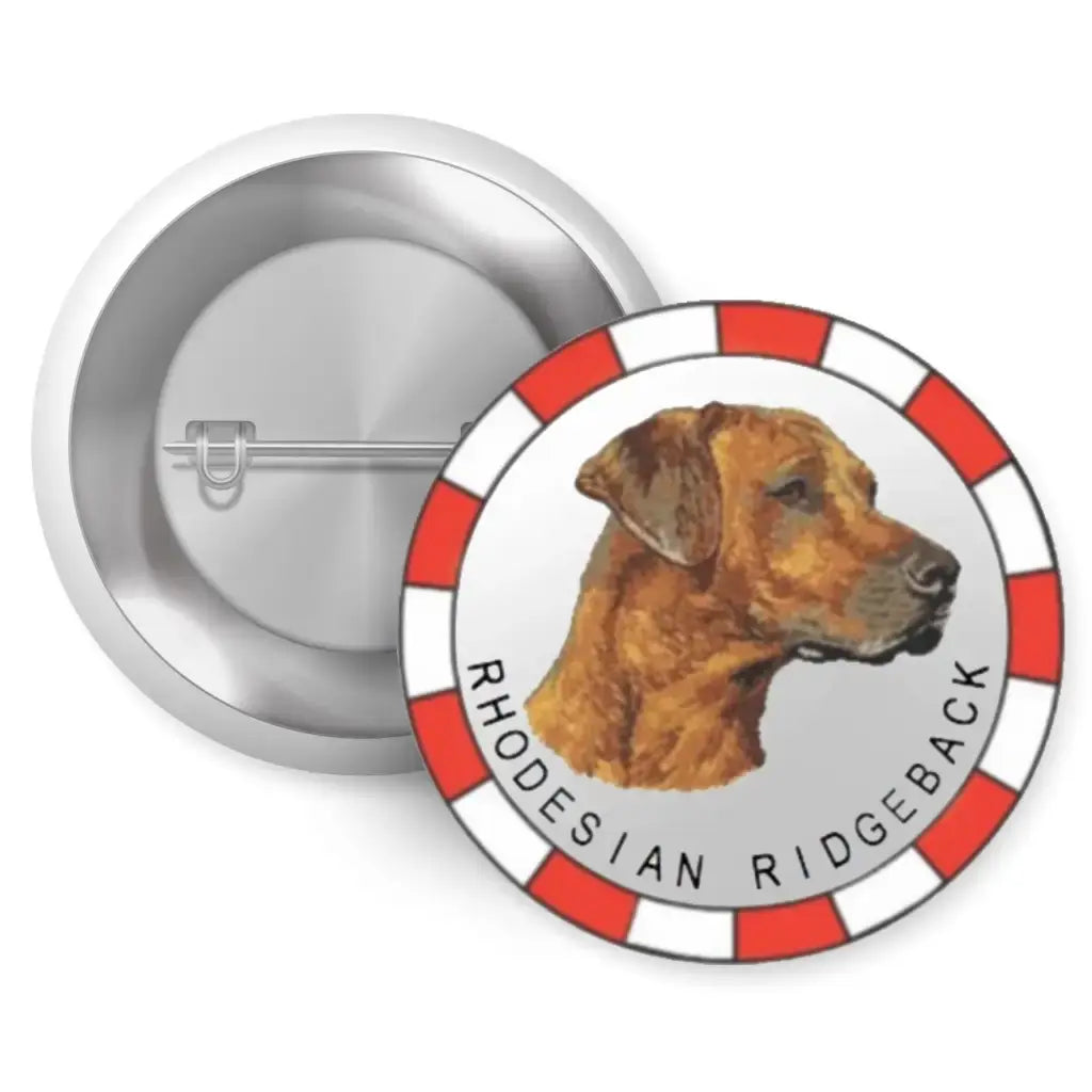 Rhodesian Ridgeback Breed Pin Button Badge 1in 25mm - EMU Works