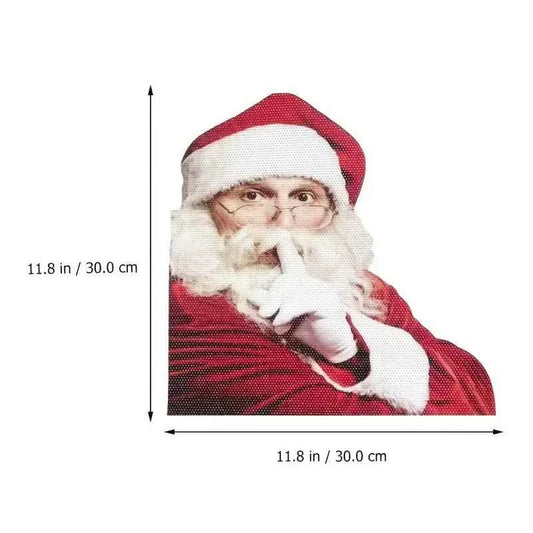 Festive Car Decals: Santa Car Sticker for Merry Christmas Decorations and Gift Giving