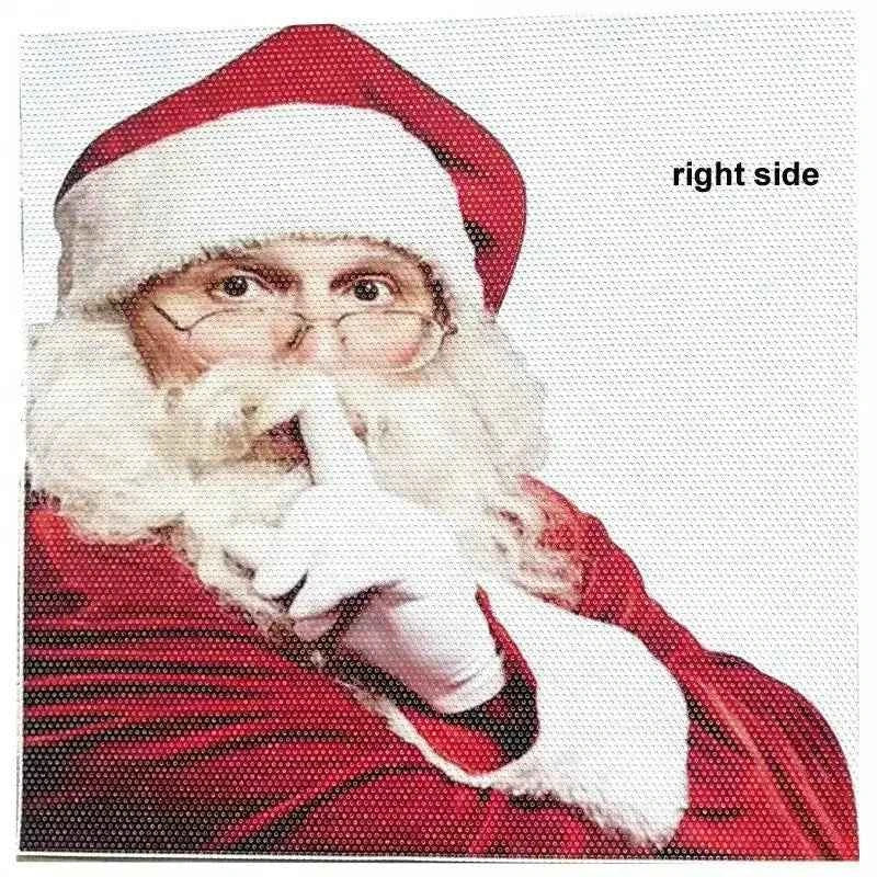 Festive Car Decals: Santa Car Sticker for Merry Christmas Decorations and Gift Giving