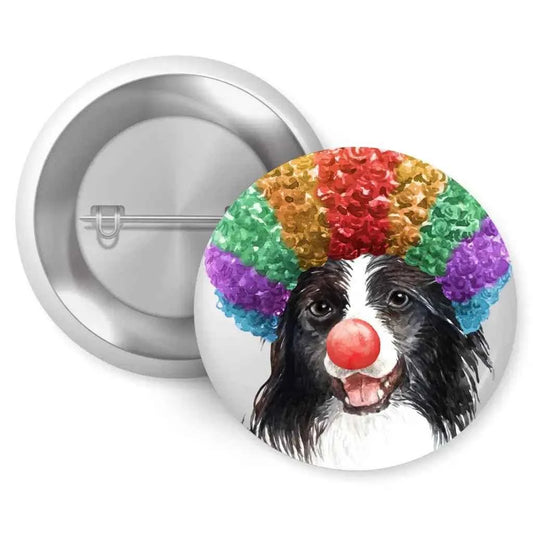 Set of 4 Border Collie Character Badges - 1in 25mm