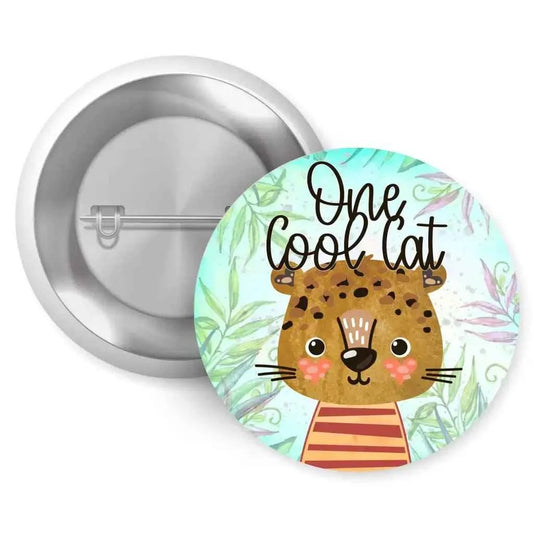 Set of 4 Jungle Animal Children’s Badges - 1in 25mm