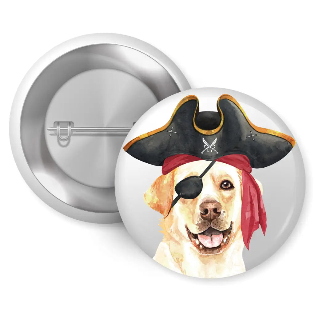 Set of 4 Labrador Character Badges - 1in 25mm - EMU Works