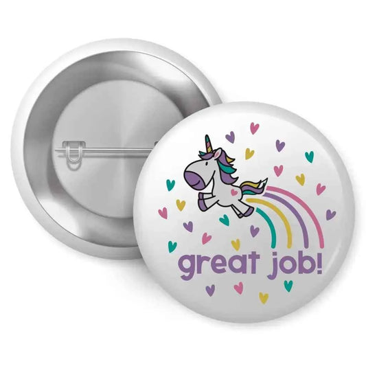 Set of 4 Reward Unicorn Children’s Badges - 1in 25mm