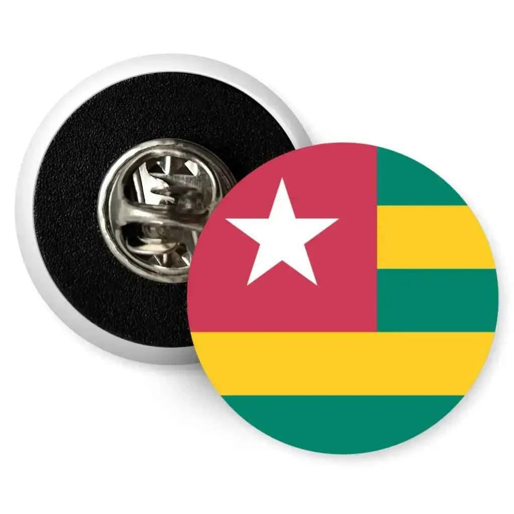 Togo Country National Flag Butterfly Clutch Pin Badge 1in 25mm