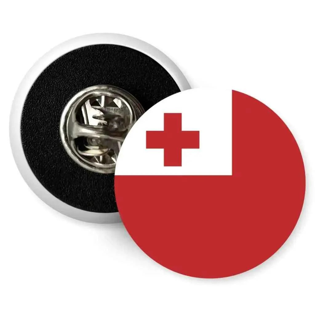 Tonga Country National Flag Butterfly Clutch Pin Badge 1in 25mm