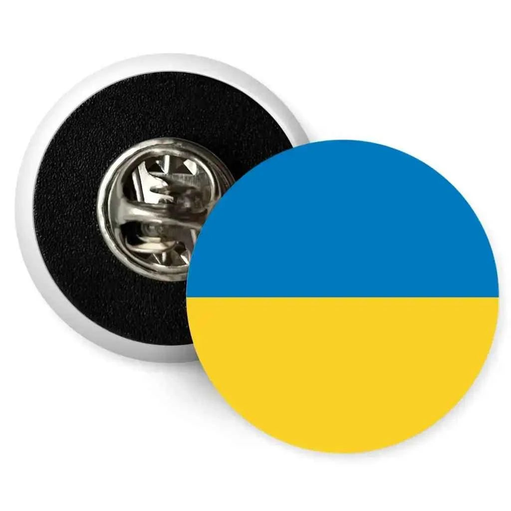 Vibrant Ukraine Flag Pin 1 Inch (25mm) with Secure Butterfly Clutch for Support and Pride