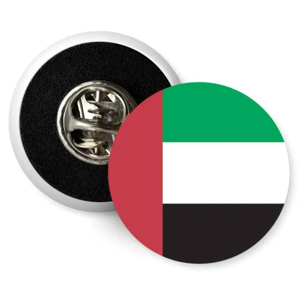 United Arab Emirates Flag Pin - 25mm Metal Clutch Badge for Proud UAE Supporters