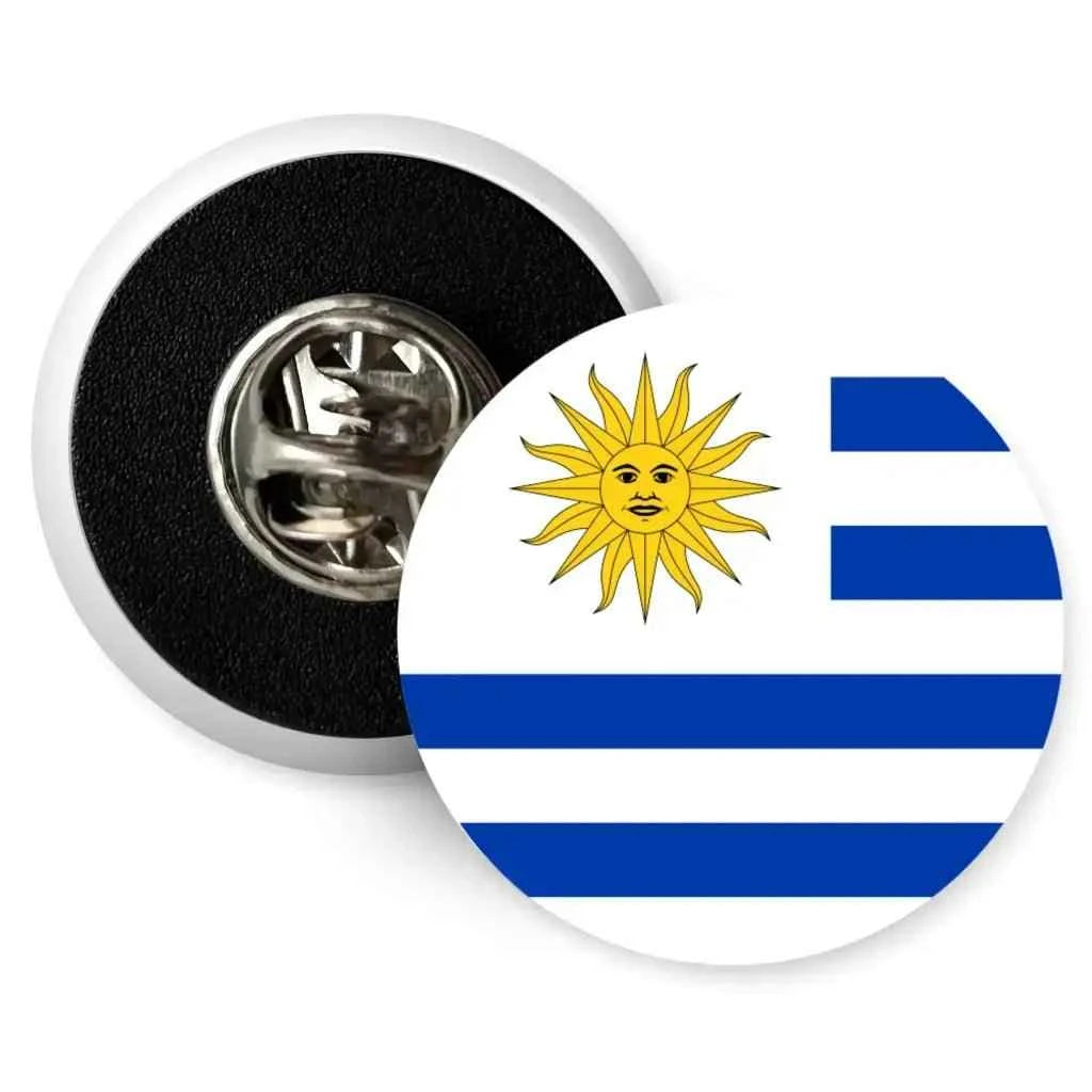 Uruguay Country National Flag Butterfly Clutch Pin Badge 1in 25mm