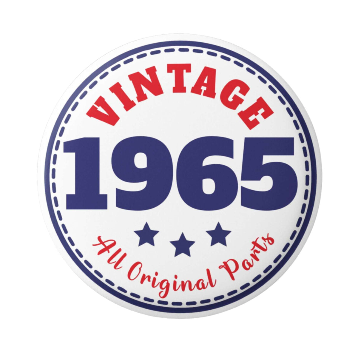 Milestone Birthday Badges - Celebrate 30th, 40th, 50th, 60th, 70th with Stylish 59mm Pins - EMU Works