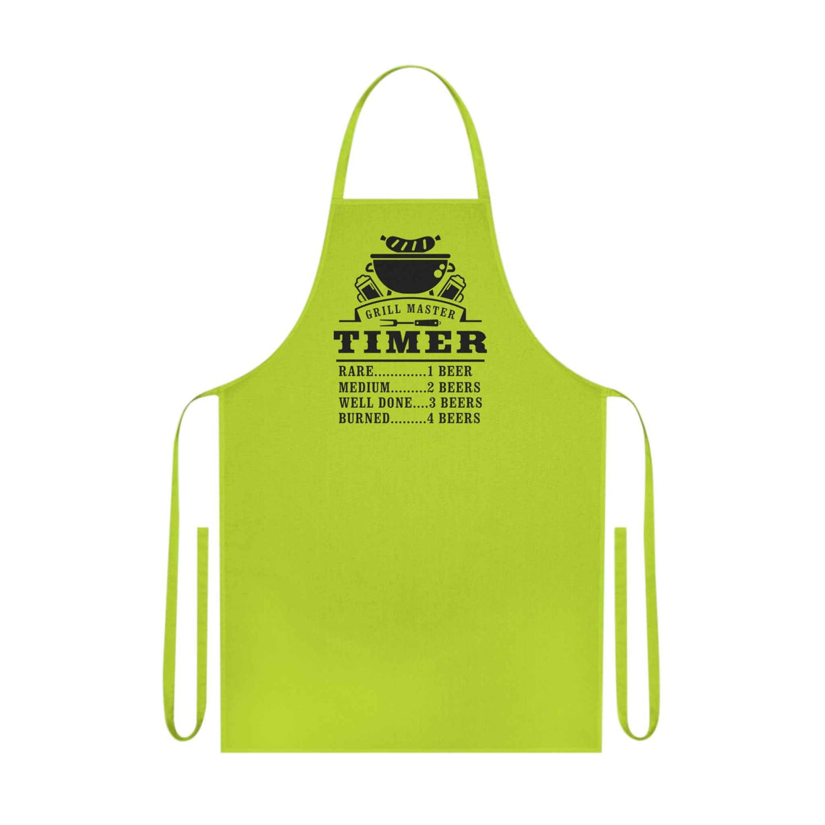 Grill Master Beer Timer Cotton Apron