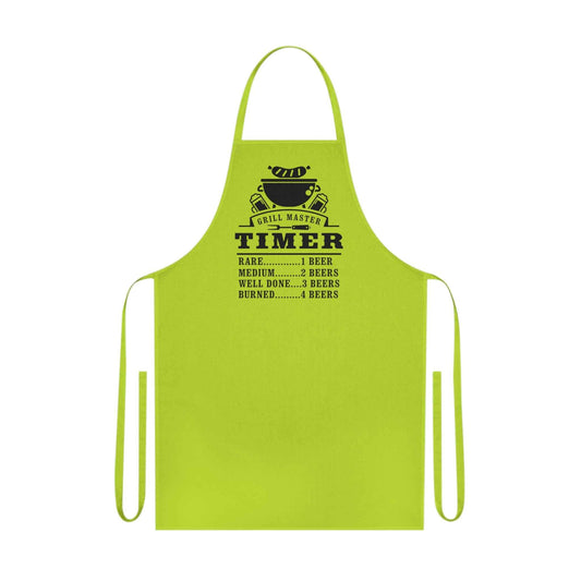 Grill Master Beer Timer Cotton Apron