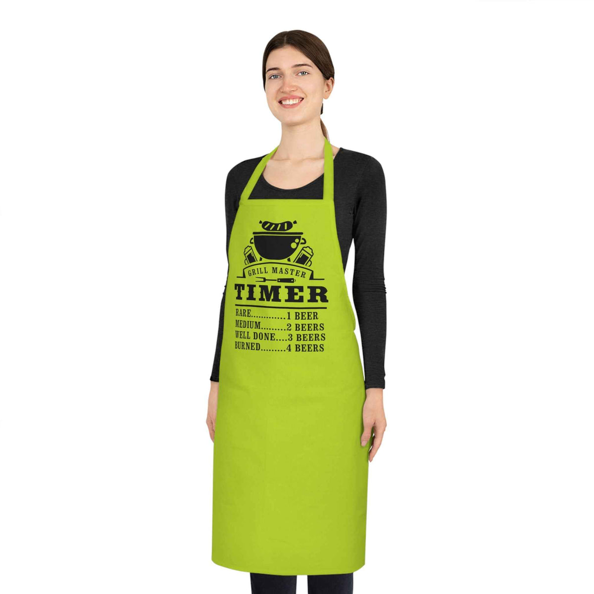 Grill Master Beer Timer Cotton Apron