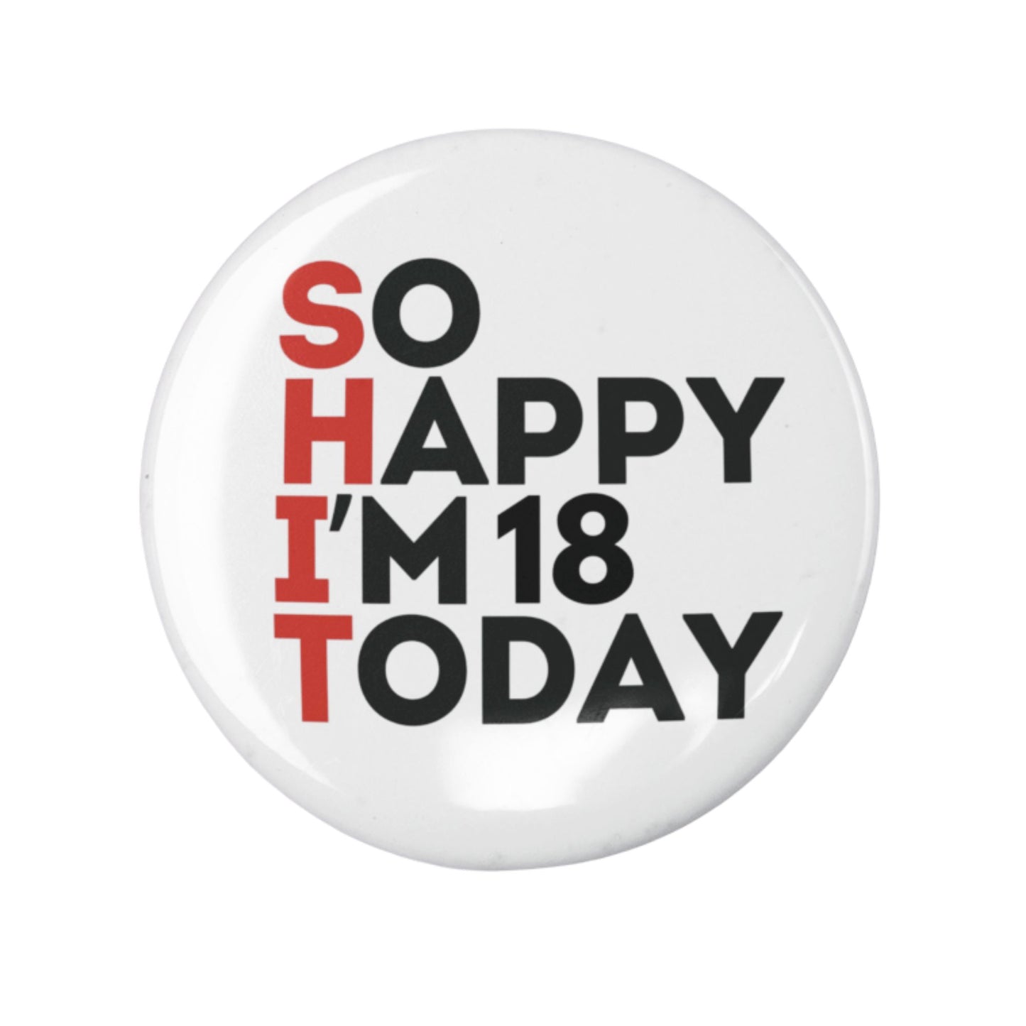 Funny 50th Birthday Badge - Humorous Gift for Men & Women, Unique Birthday Accessories - EMU Works