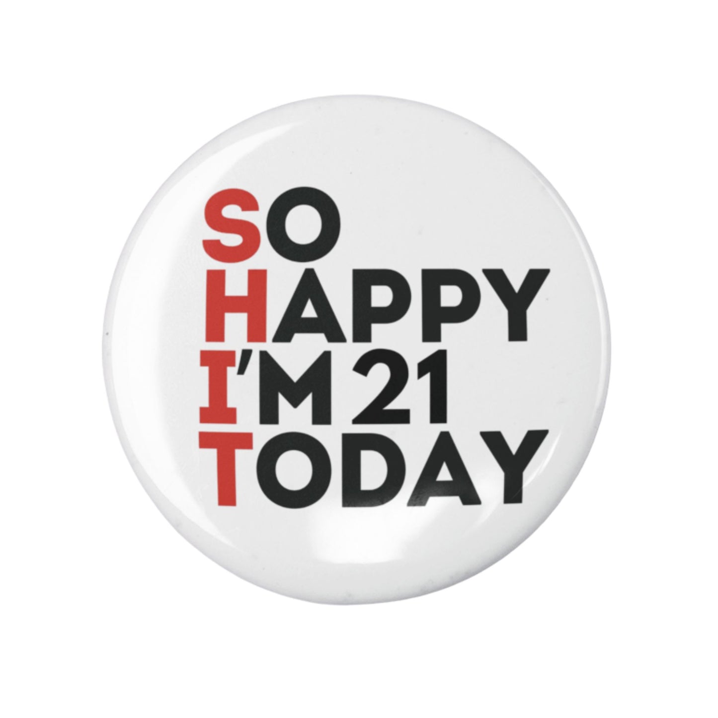 Funny 50th Birthday Badge - Humorous Gift for Men & Women, Unique Birthday Accessories - EMU Works