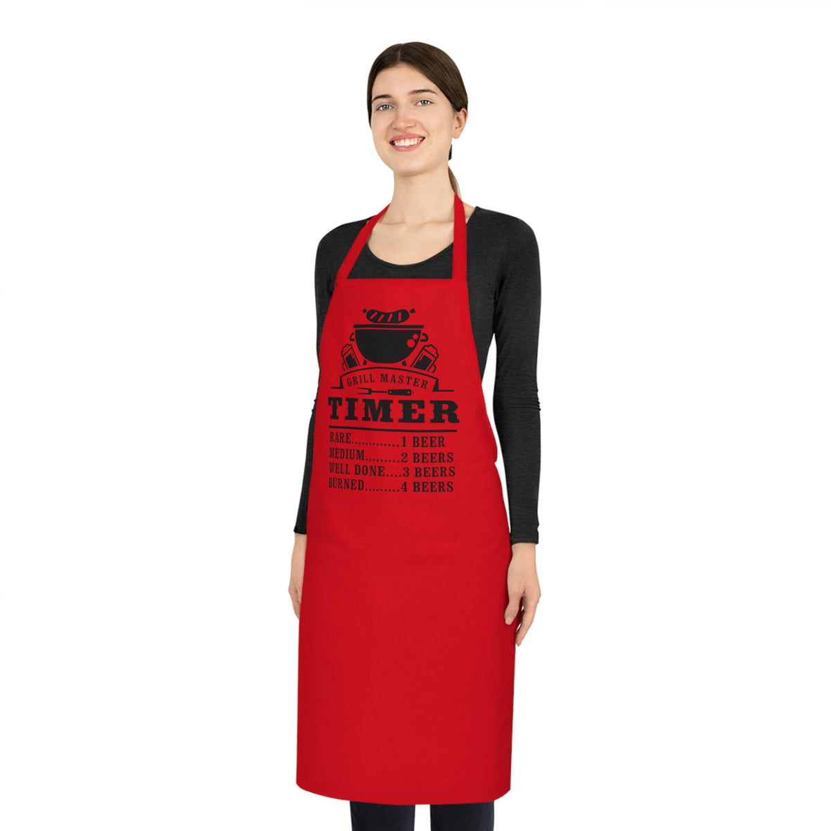Grill Master Beer Timer Cotton Apron