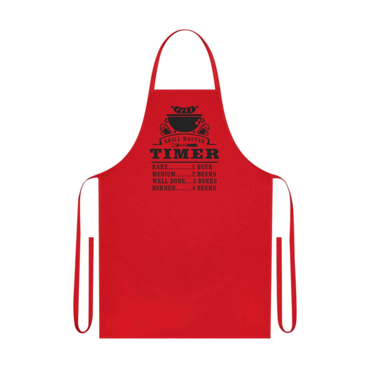 Grill Master Beer Timer Cotton Apron