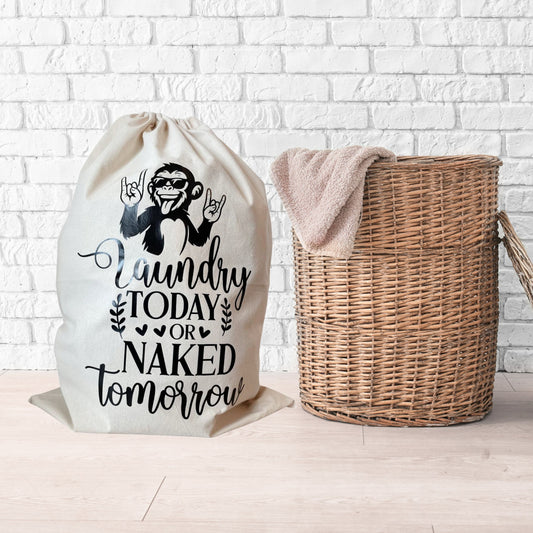 Travel Large Laundry Bags Recycled Cotton XL Size 49 x 75cm University Dorm Room Essentials Drawstring Bag Heavy Duty Laundry Bag