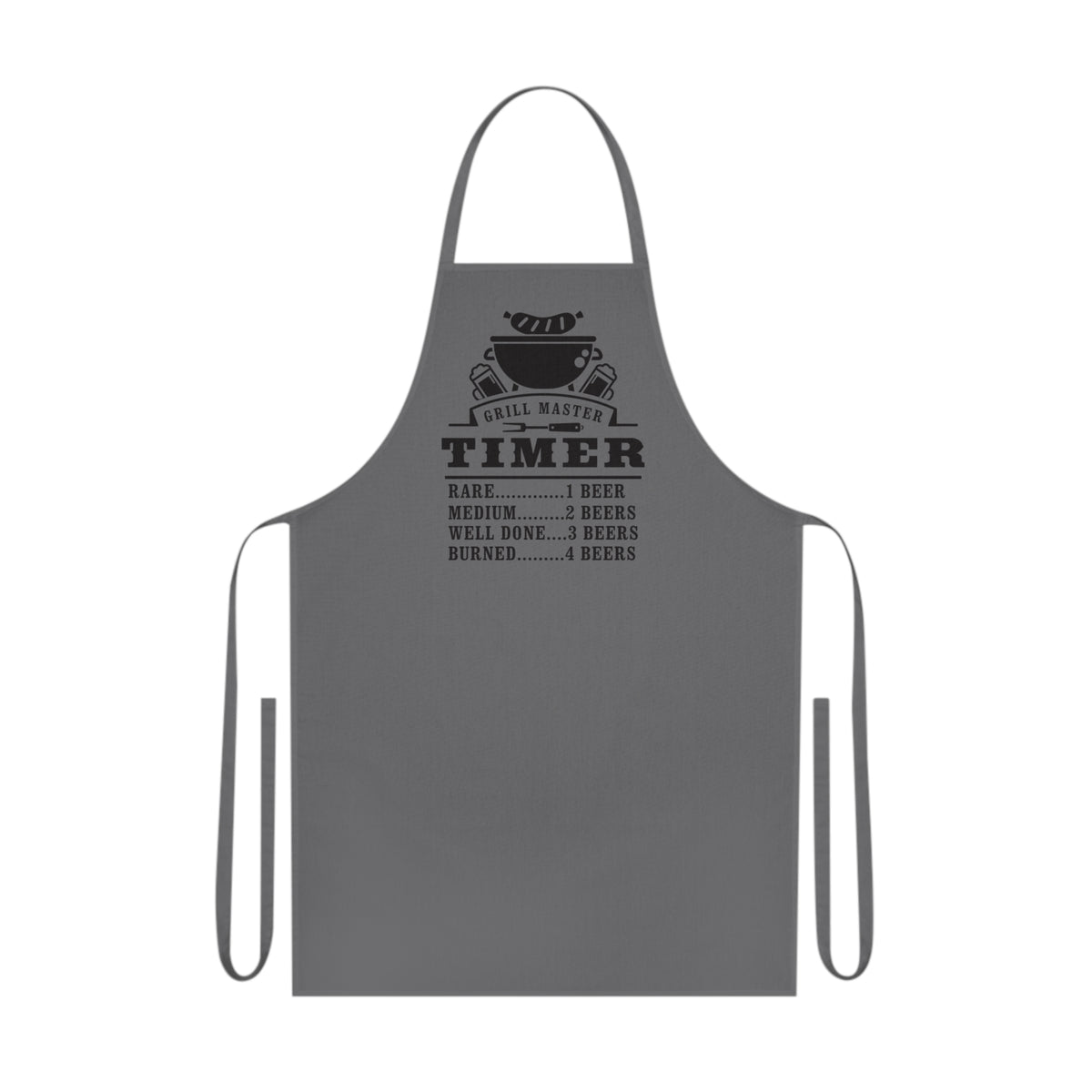 Grill Master Beer Timer Cotton Apron