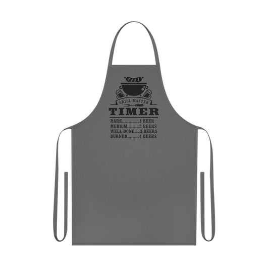 Grill Master Beer Timer Cotton Apron