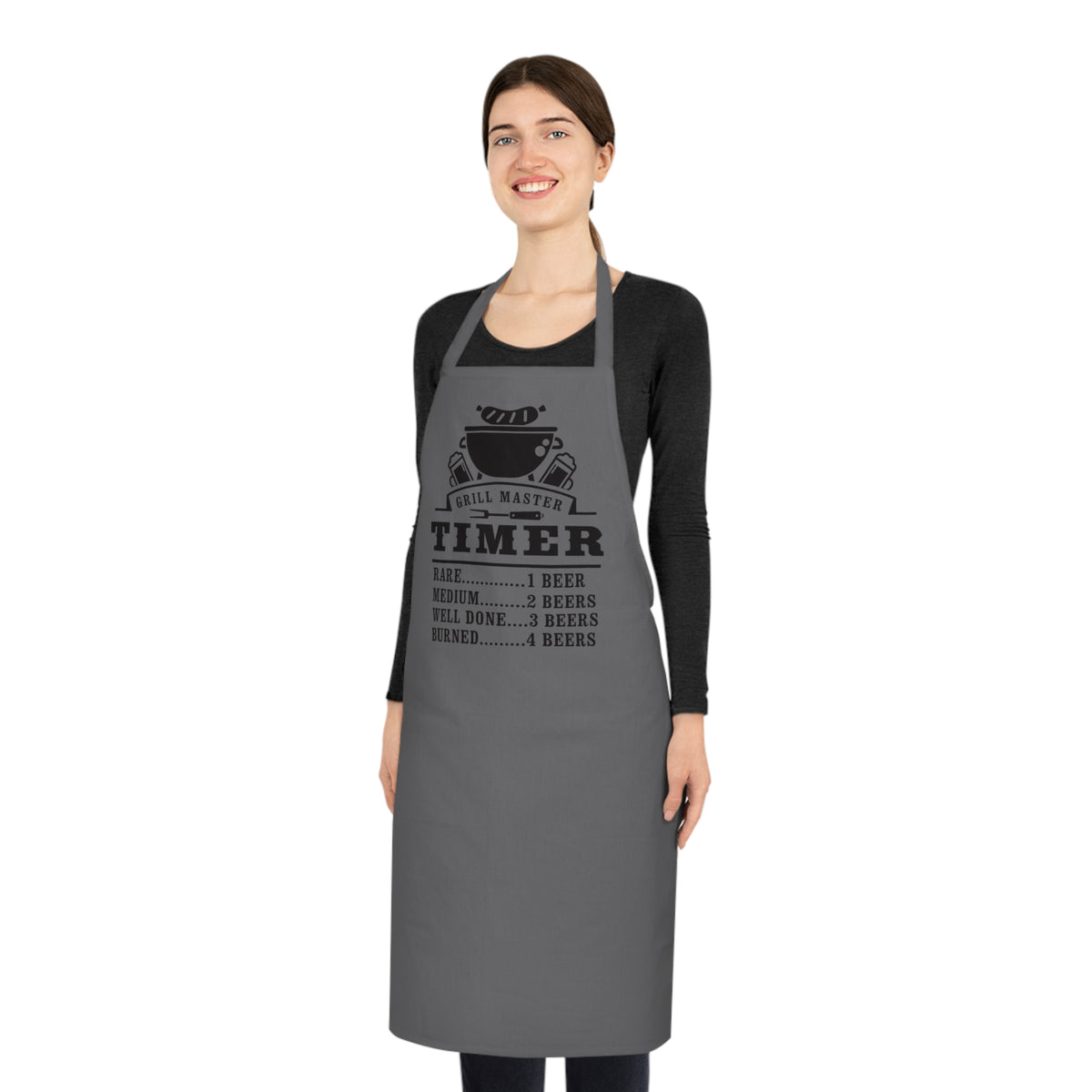 Grill Master Beer Timer Cotton Apron
