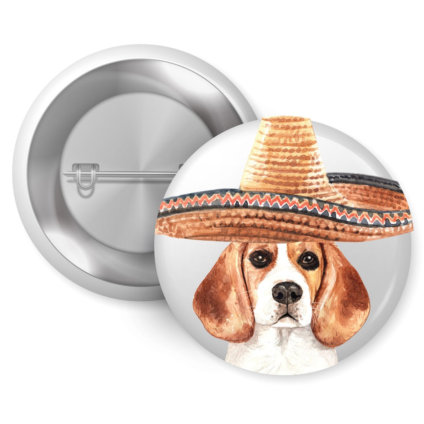 Quirky Beagle Gifts: 1In Beagle Costume Character Pin Badge - Fun Accessory for Dog Lovers - EMU Works