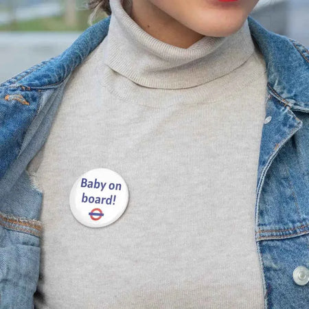 2in 50mm Baby On Board London Underground TFL Pin Button Badge by EMUWORKS