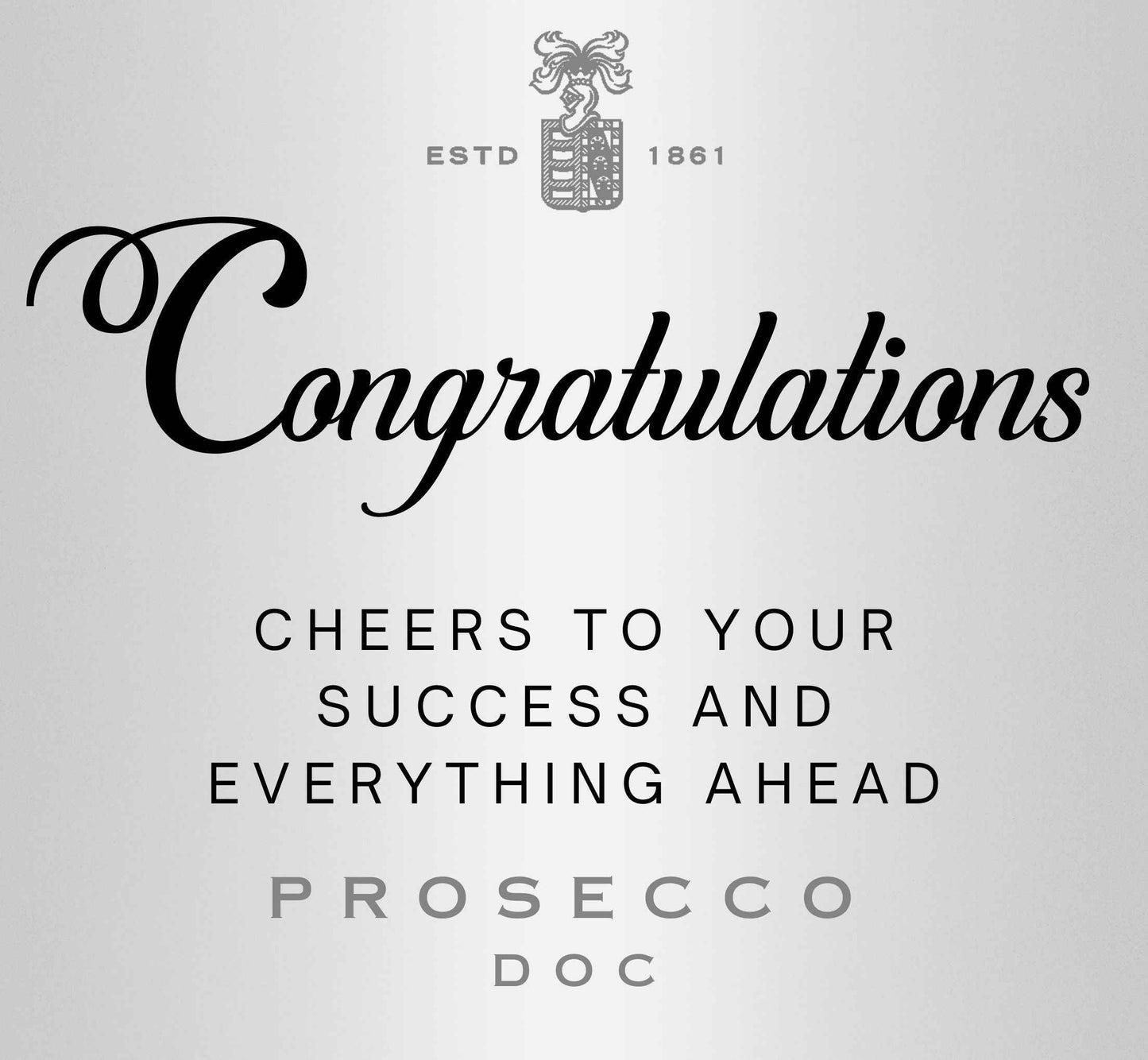 Gift Ready Prosecco Gift Stickers - Custom Metallic Labels for Celebrations and Special Occasions