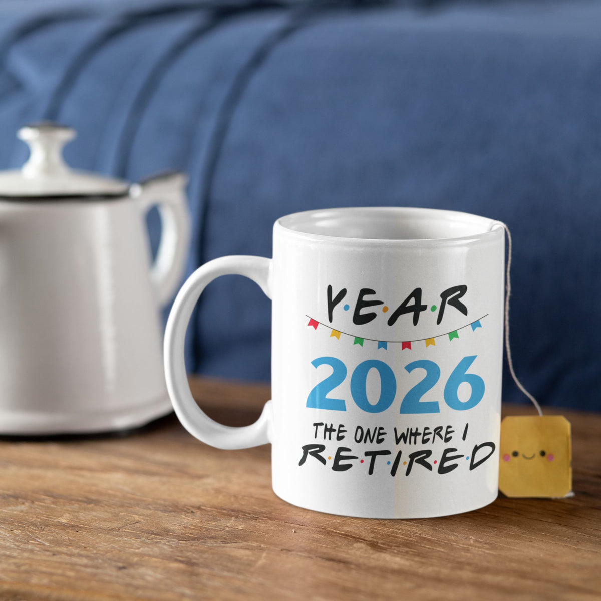 2026 Retirement Mug — "Year 2026: The One Where I Retired" Ceramic Coffee Cup