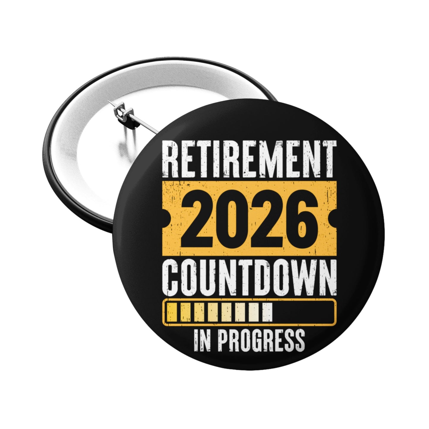 Countdown To Retirement Gift Badge 2025 - Fun Pre-Retirement Accessory Pin