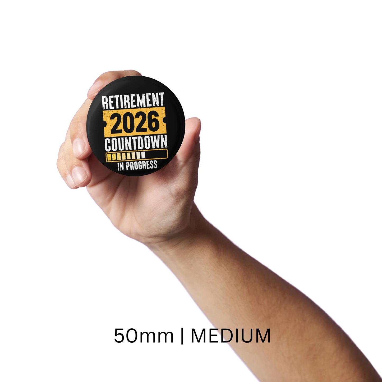 Countdown To Retirement Gift Badge 2025 - Fun Pre-Retirement Accessory Pin