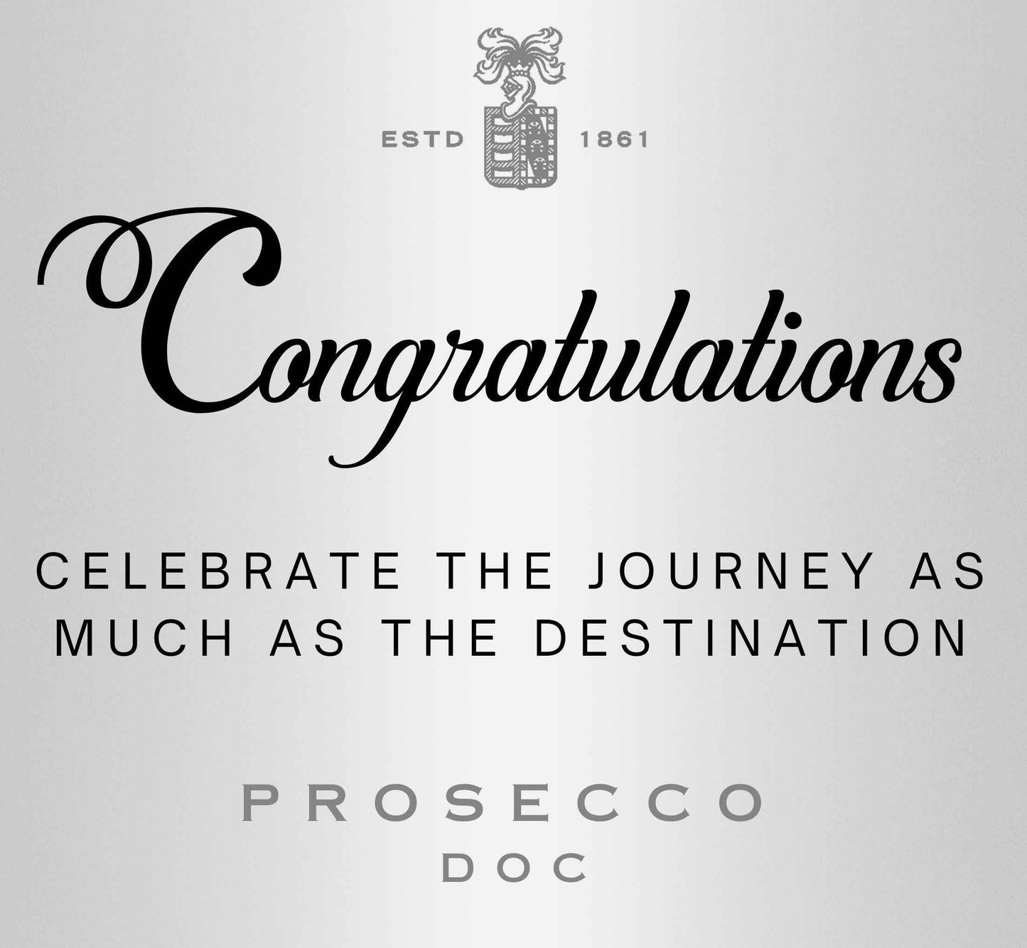 Gift Ready Prosecco Gift Stickers - Custom Metallic Labels for Celebrations and Special Occasions