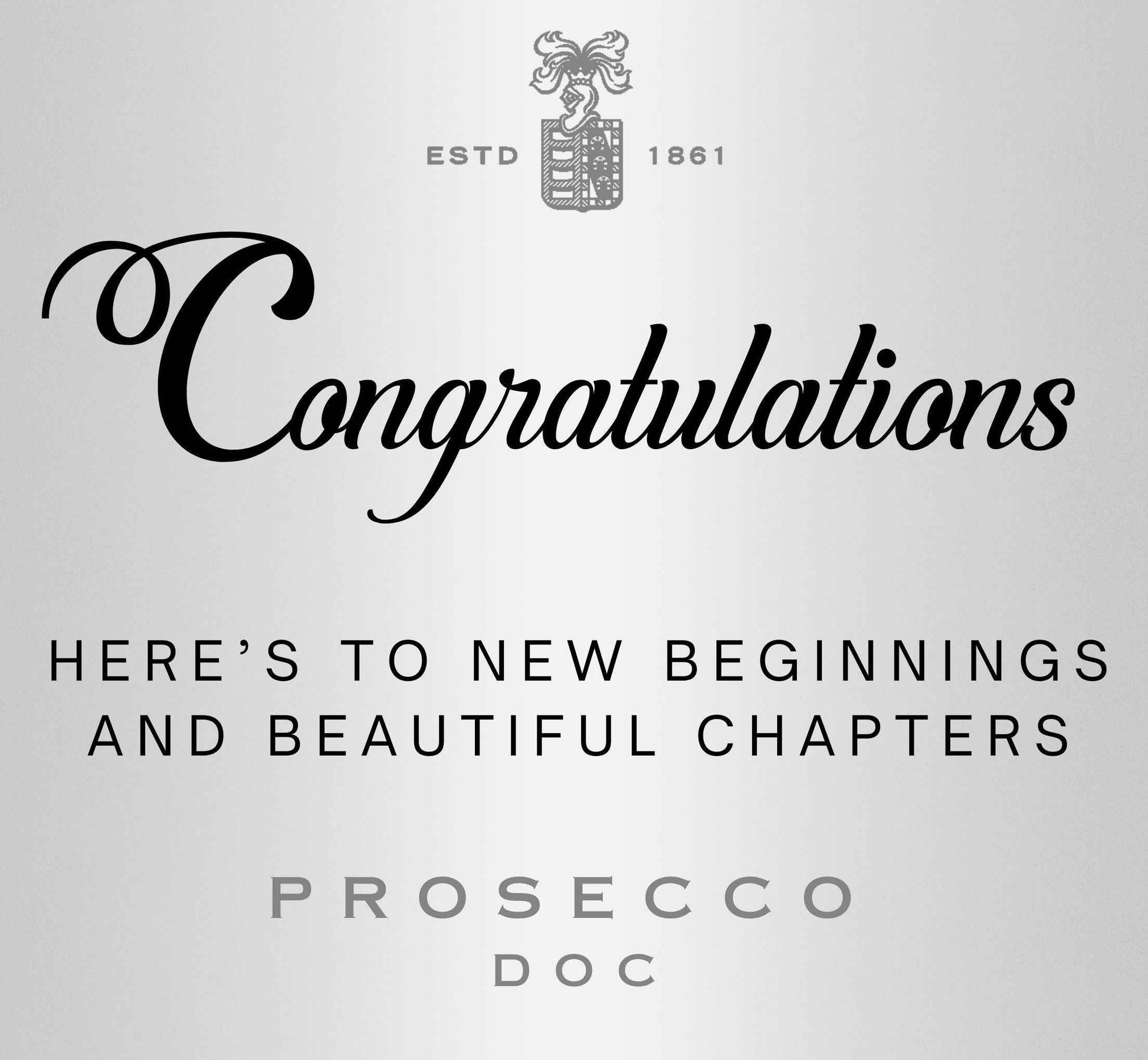 Gift Ready Prosecco Gift Stickers - Custom Metallic Labels for Celebrations and Special Occasions