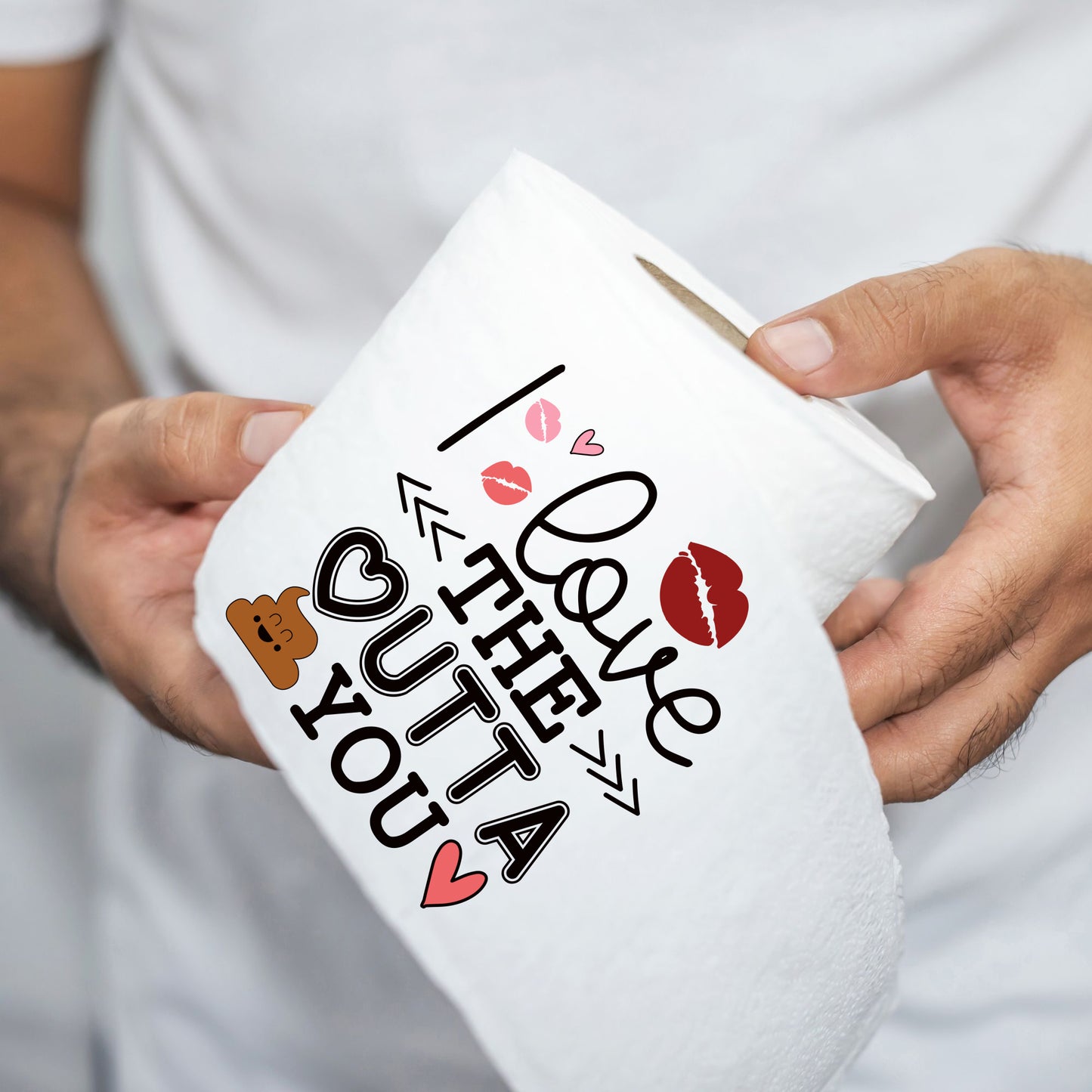 Valentines Gift For Husband Wife - Novelty Toilet Paper Roll - Unusual Valentines Gift