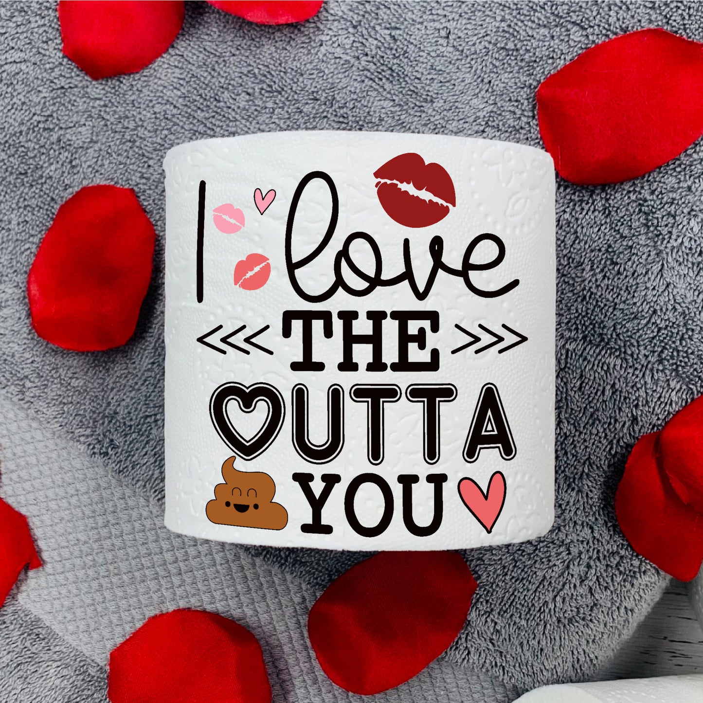 Valentines Gift For Husband Wife - Novelty Toilet Paper Roll - Unusual Valentines Gift