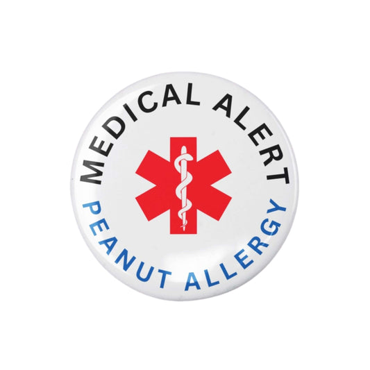Peanut Allergy Medical Alert Logo Badge 1 in 25 mm - EMU Works