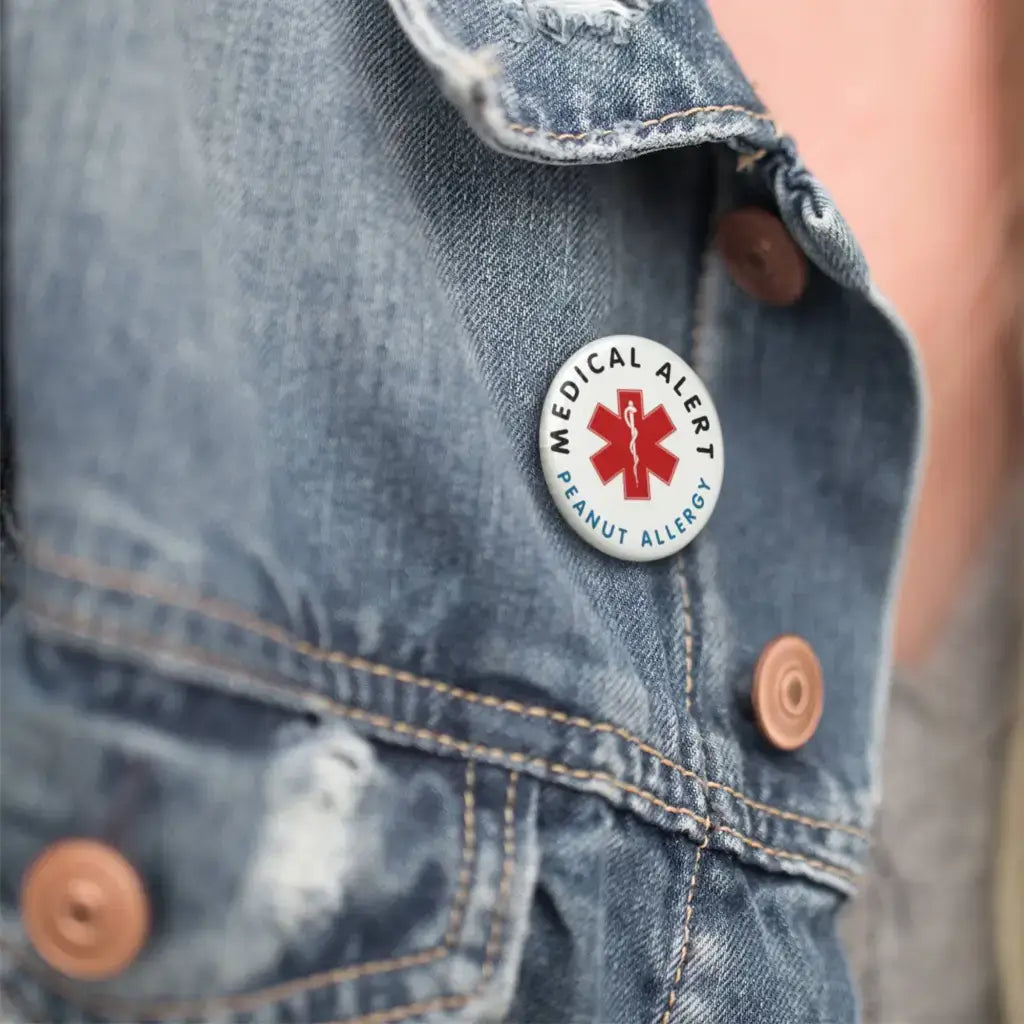Peanut Allergy Medical Alert Logo Badge 1 in 25 mm - EMU Works