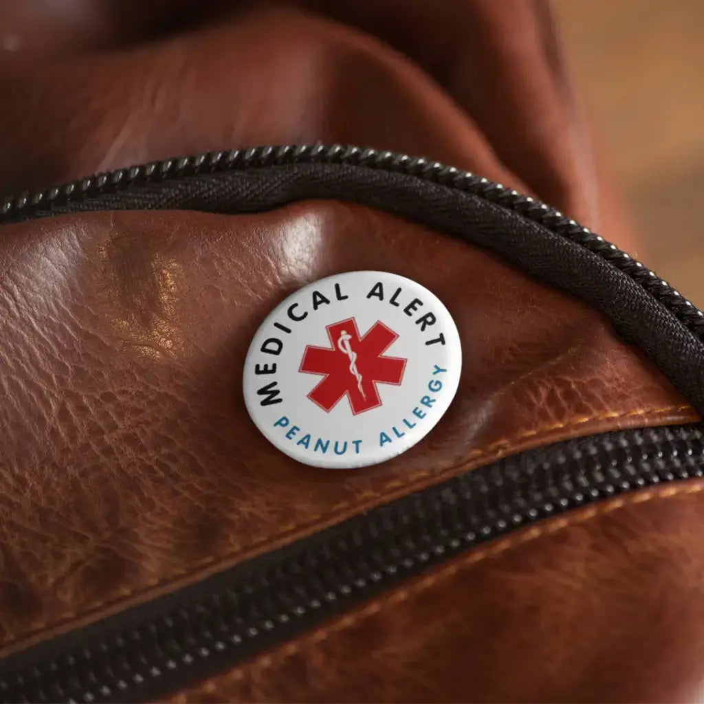 Peanut Allergy Medical Alert Logo Badge 1 in 25 mm - EMU Works