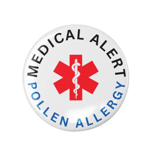 Pollen Allergy Medical Alert Logo Badge 1in 25mm