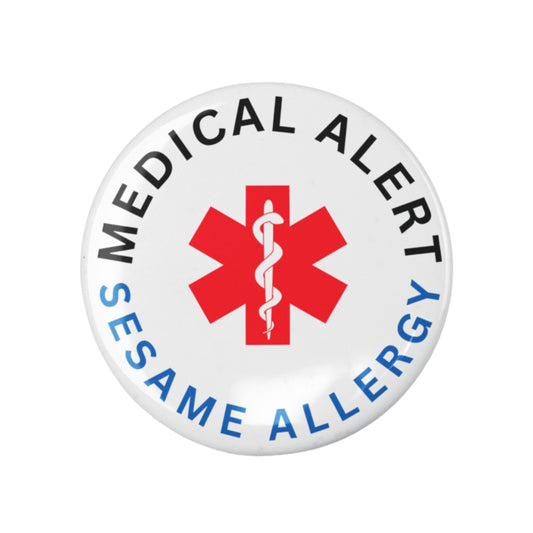 Sesame Allergy Medical Alert Logo Badge 1in 25mm