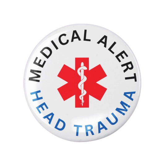 Head Trauma Medical Alert Badge | 1in 25mm 🚑