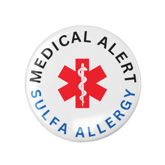 Sulfa Allergy Medical Alert Logo Badge 1in 25mm