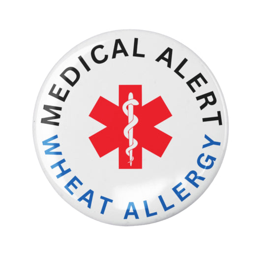 Wheat Allergy Medical Alert Logo Badge 1in 25mm