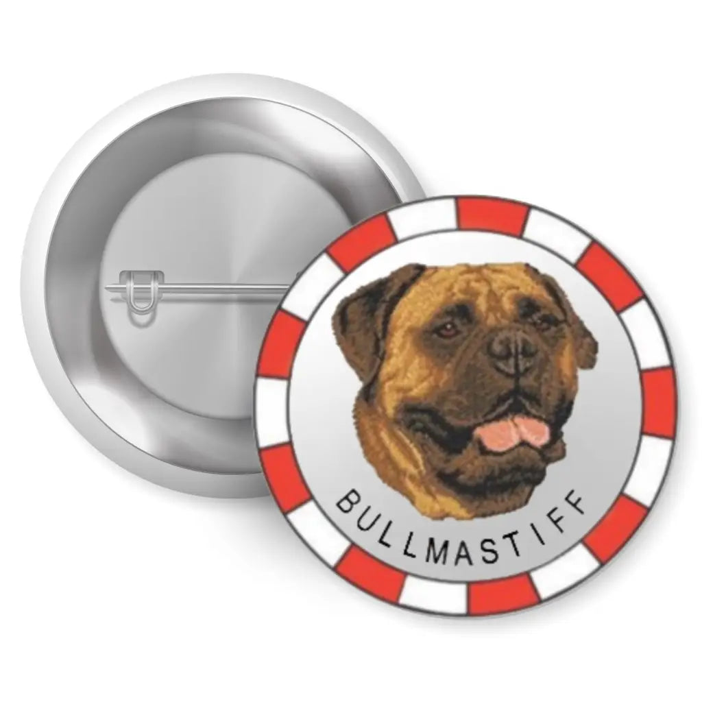 Doggone Cool Bullmastiff Button Badge - Unleash Your Style