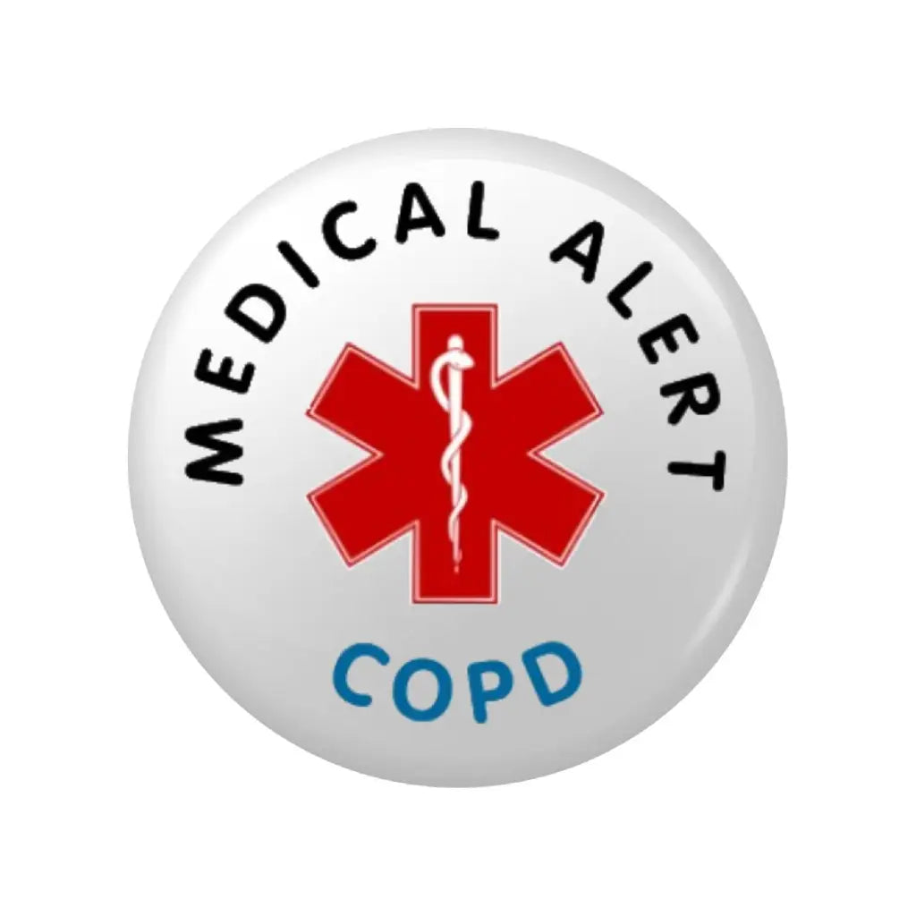 EMU Works COPD Medical Alert Logo Badge 1 in 25 mm Apparel